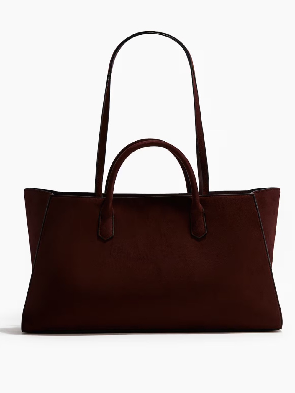 H&M Women's Burgundy Tote Bag